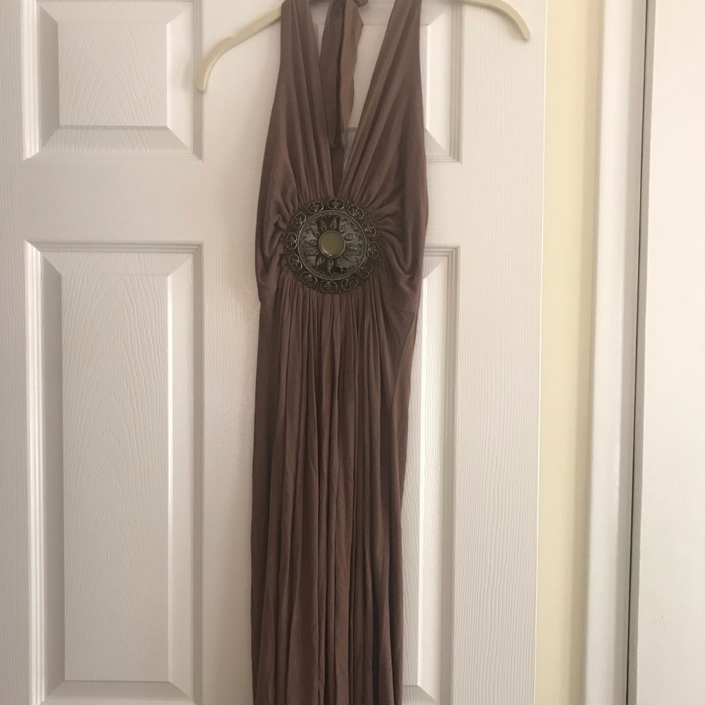 Sky Halter Maxi Dress